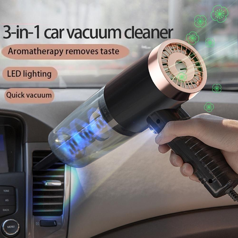 Car high suction vacuum cleaner, wet and dry car small wireless vacuum cleaner with aromatherapy, Car Electronics