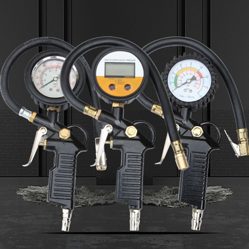 Car Auto Tire Pressure Gauge Precise Tire Air Gauge Inflator Tool Car Tyre Meter Tester Vehicle Tire Inflator