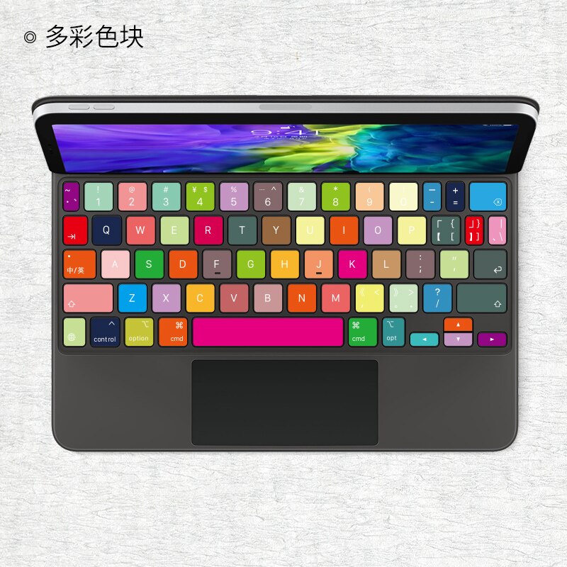 Magic Keyboard Protection Skin for Apple Keyboard Sticker for iPad Pro 11 12.9 Wear-Dirt-Scratch-Resistant: Style I