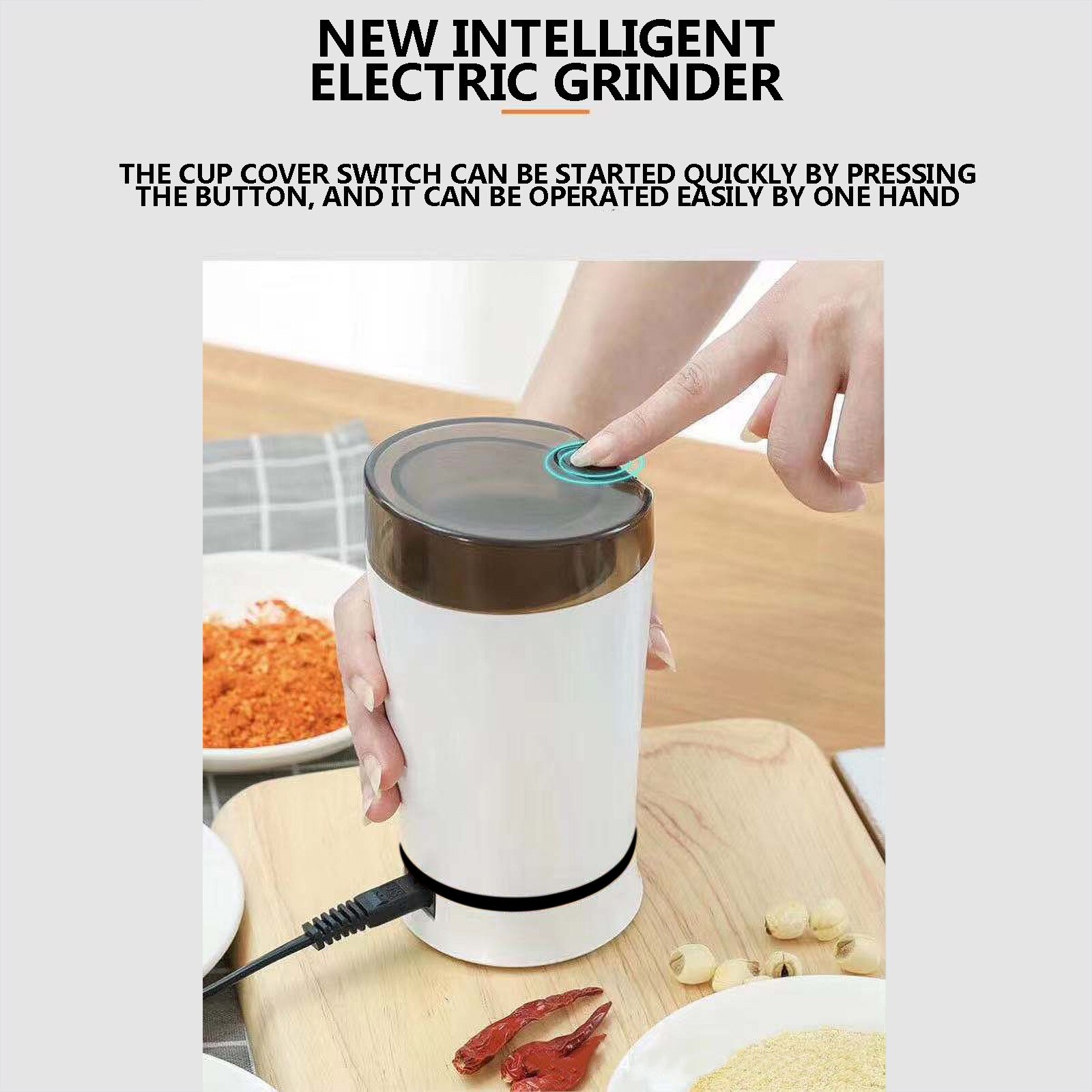 Mini Electric Coffee Grinder Maker Stainless Steel Grinder Household Electric Mini Coffee Grinder Usb Grinders#g30