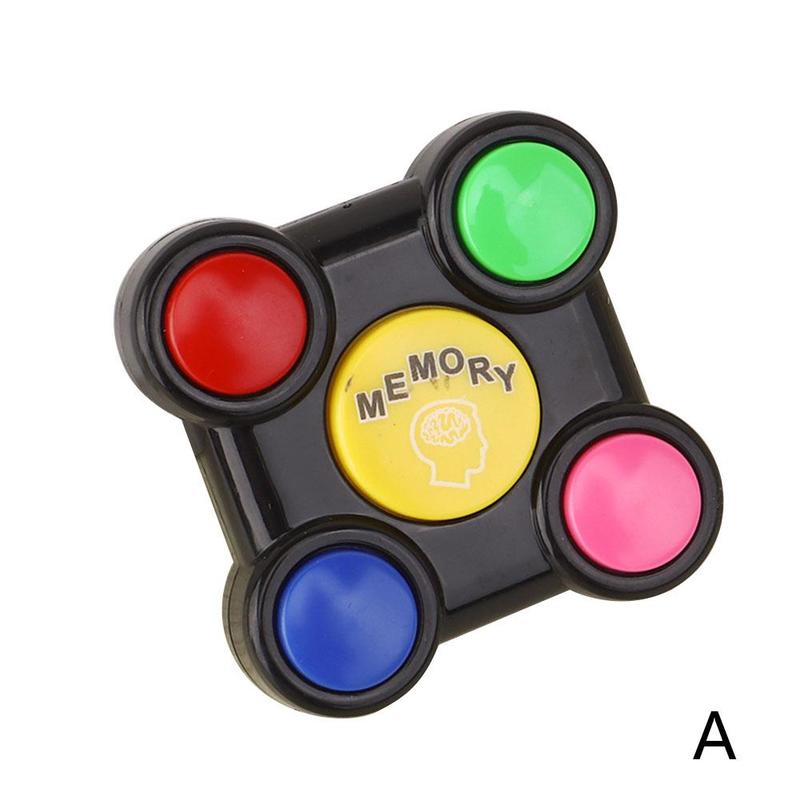 Volwassenen Kids Stress Relief Speelgoed Draagbare Kleurrijke Gamepad Sleutelhanger Doolhof Geheugen Gadget Vorm Educatief Doorbraak Game: black A