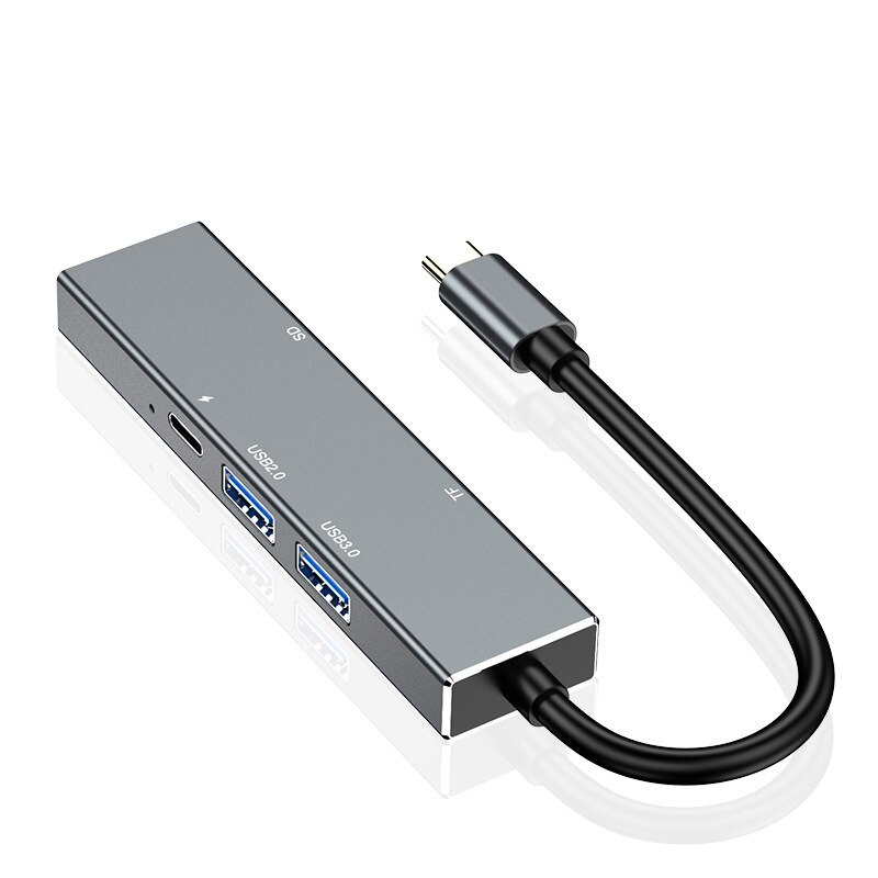 Type-C to HDMI 6 in 1 Expansion Dock USB C Hub Notebook Docking Station