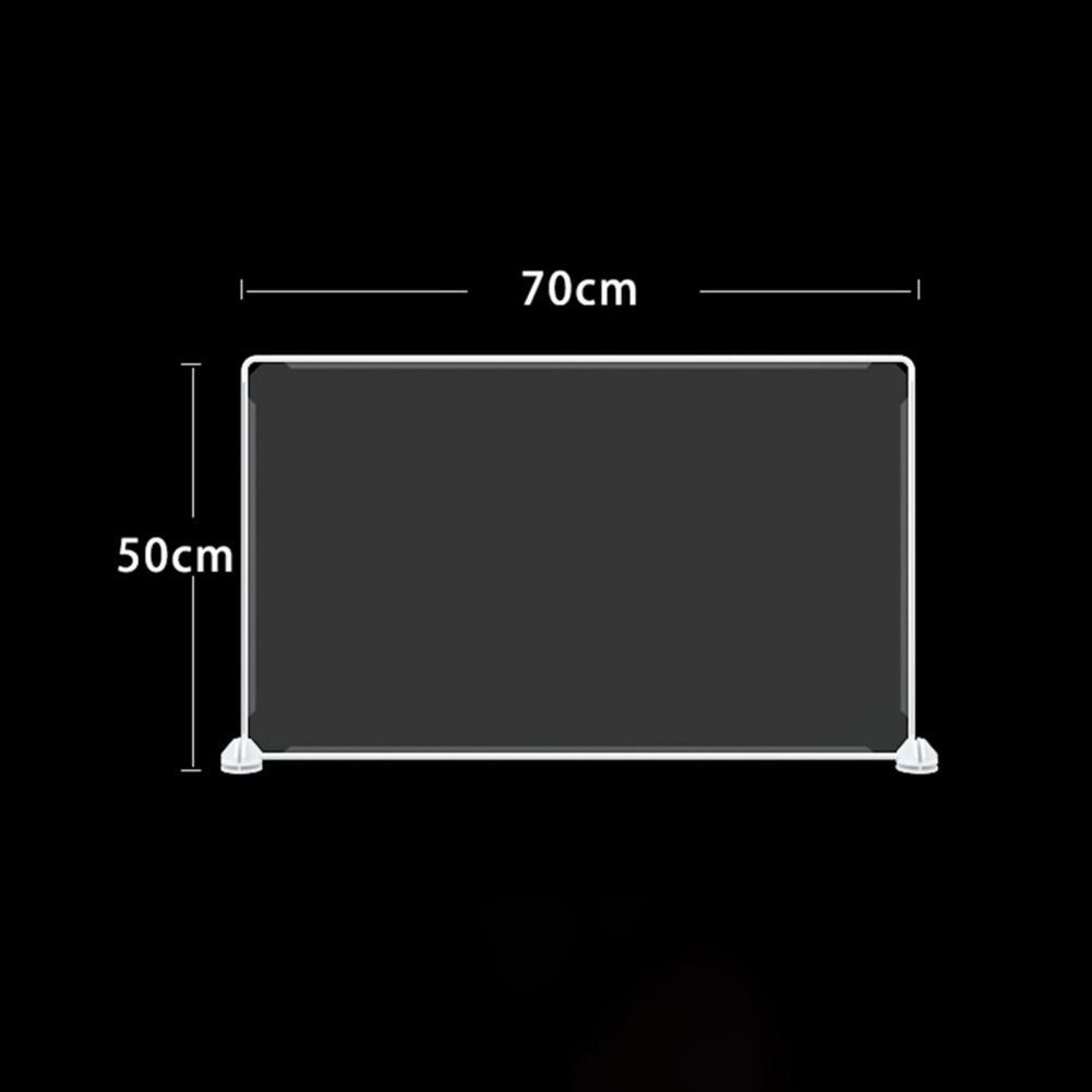 Excellent Partition Board Clip Assemble Resin Desktop Board Accessories Divider Screen Partition Screen: Clear 50x70cm