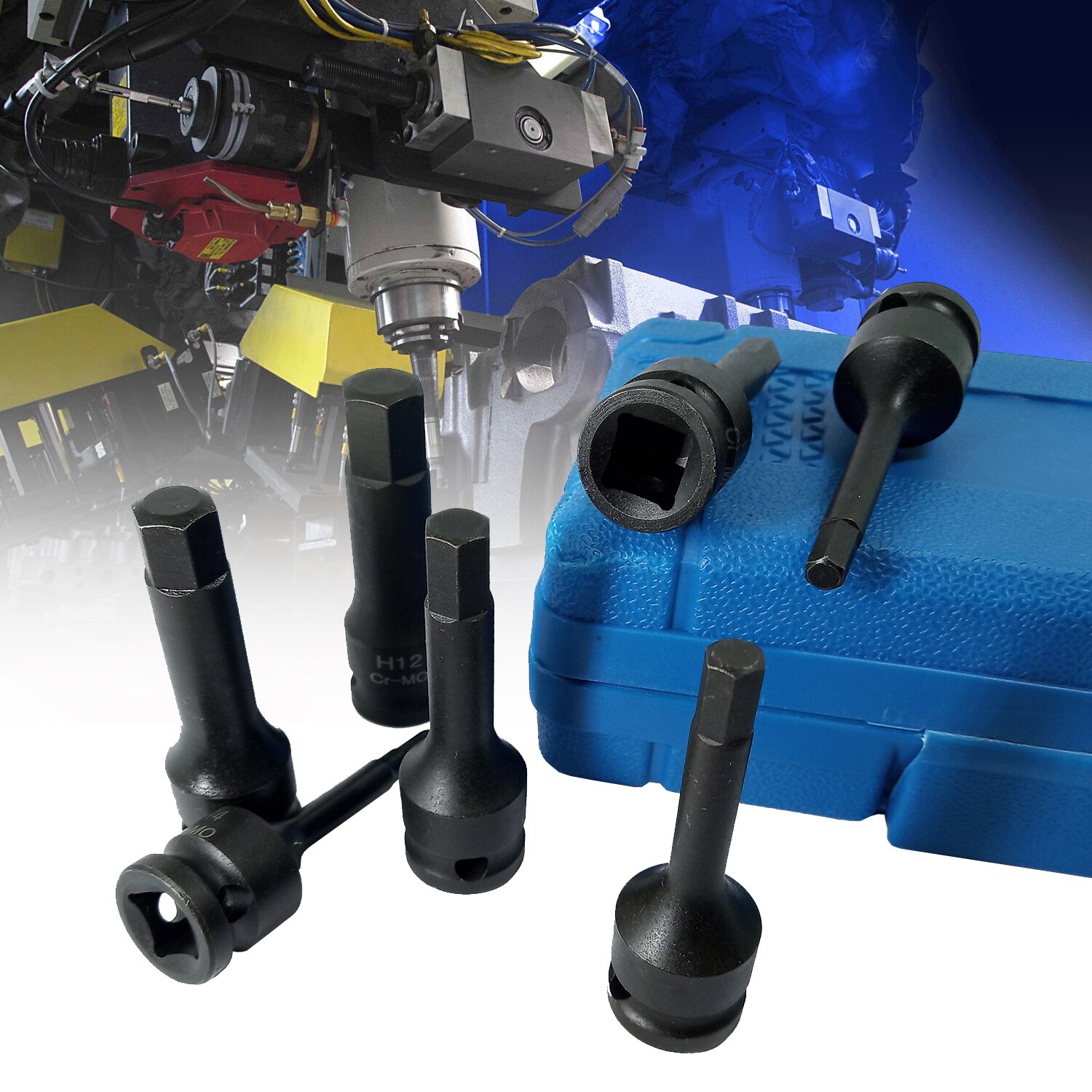 7pcs Impact Socket Bit Set 3/8-inch Drive Chrome M... – Grandado