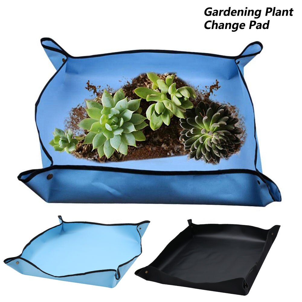 Garden Plant Mat Waterproof Moistureproof Land Mat Reusable Foldable Gardening Soil Pad Replacement Flower Plant Transplant Pot