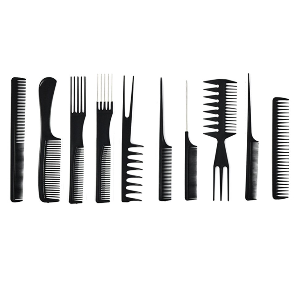 Leeven 5 Size Afro Comb Metal African American Pick Comb Hairdressing Styling Tool for Hair Styling style comb: Pink