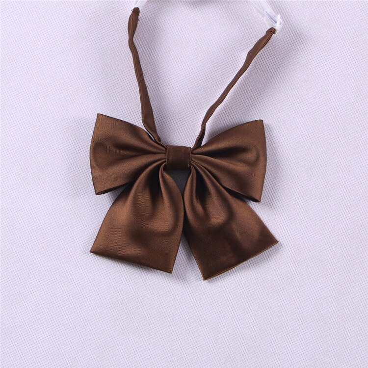 School Dresses Bow Tie For Girl Jk Uniforms Accessories Collar Butterfly Cravat Sailor Suit High School Student Uniform School: Brown