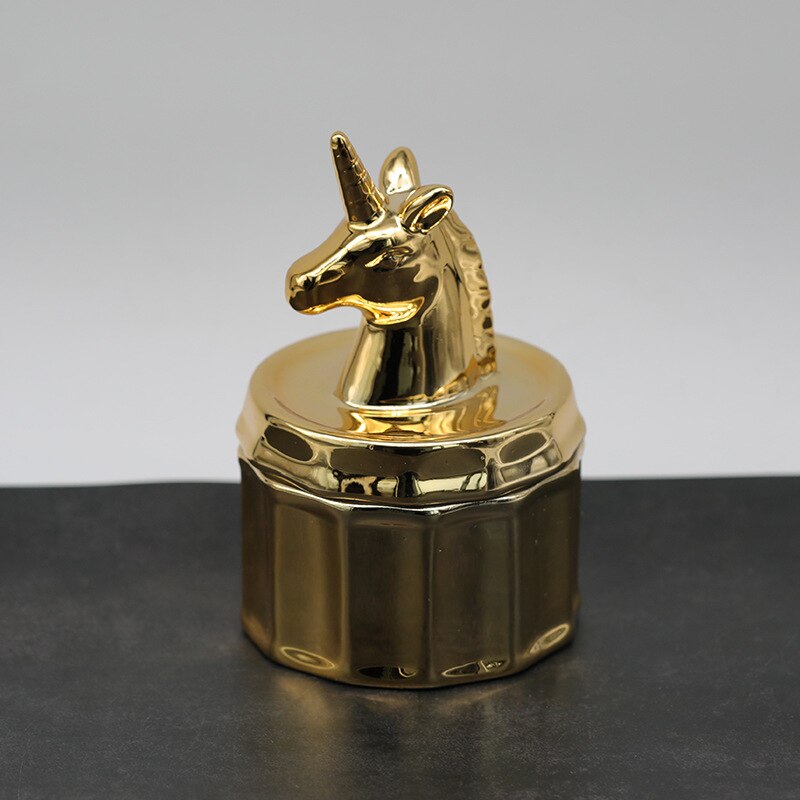 Candle cup gold-plated scented candle ceramic cup handmade candle DIY material container empty