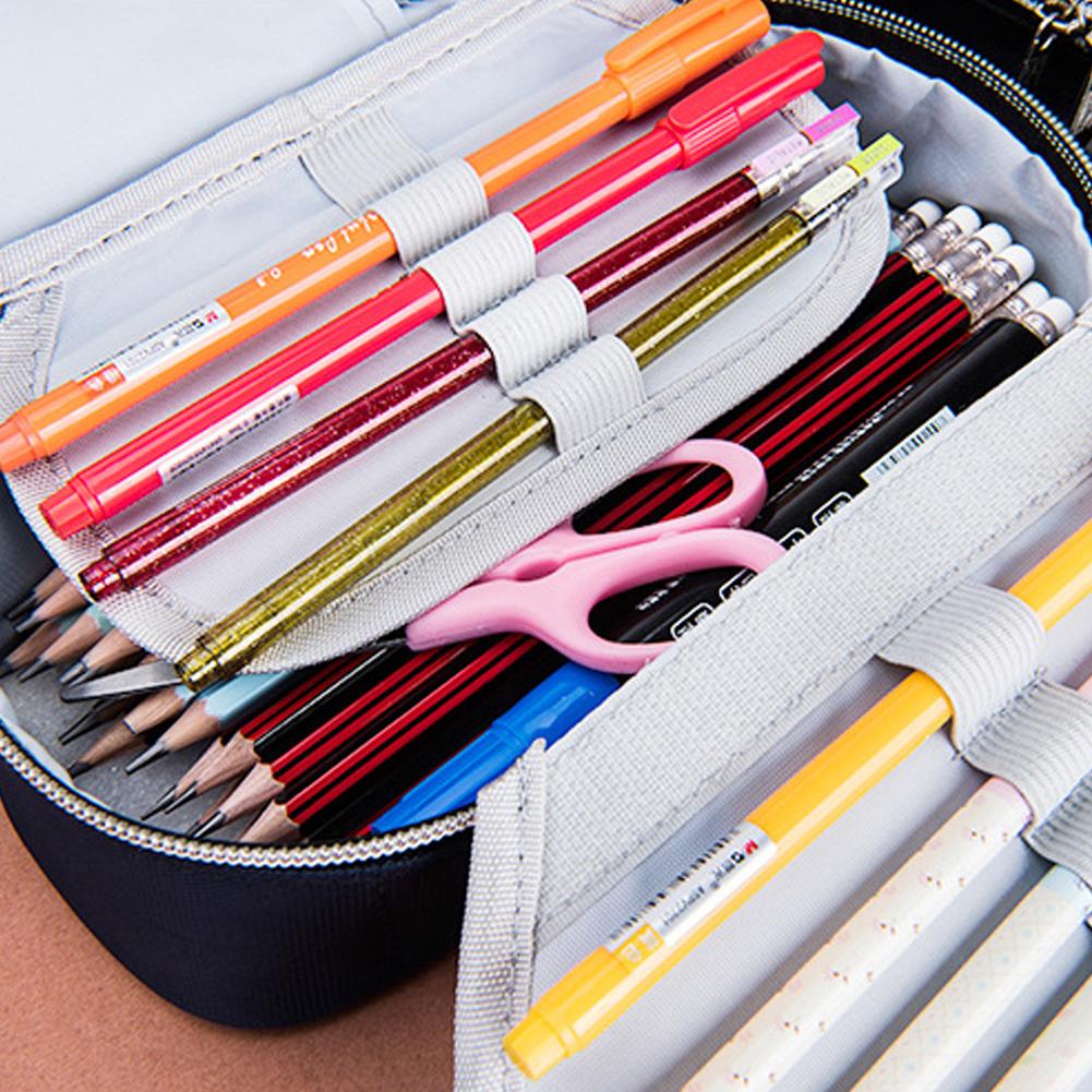 estuche para lápices candado de combinación de gran capacidad 4 colores lápiz funda cartuchera escuela Oficina suministros