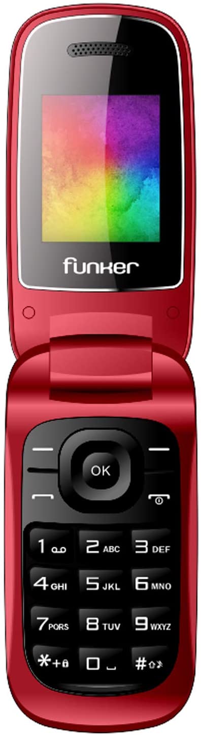 Funker F4 Telefoon Met Deksel Sleutels Grote Volume Sterke Classic Mobiele Voor Oudere Mensen Dual Sim Te Gebruiken Zwart rood