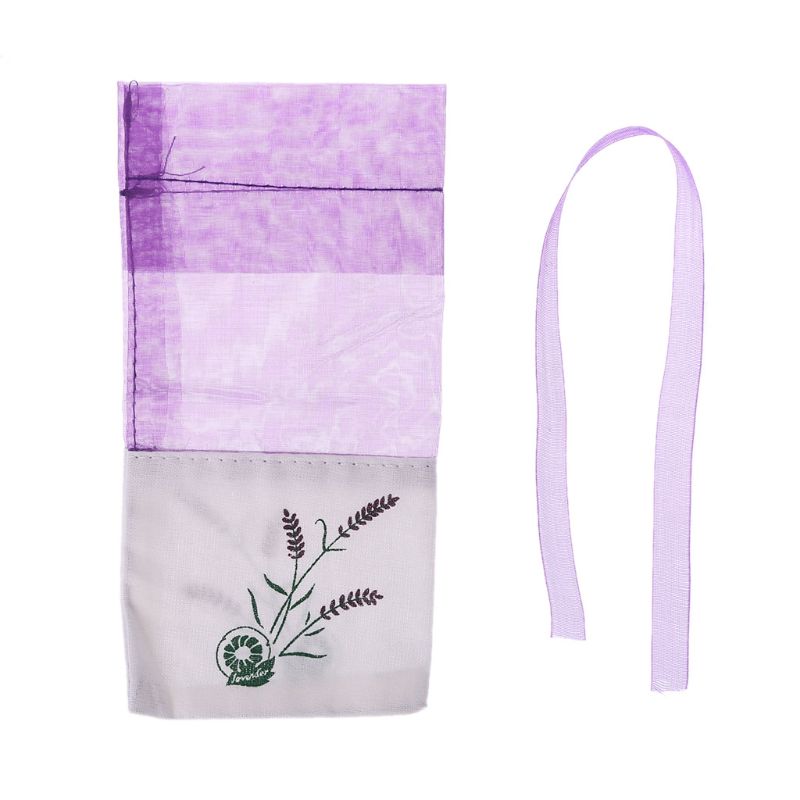 Lavendel Zakje Lege Zak Mesh Stiksels Beam Pocket Voor Opslag Droge Bloemen Zaden QX2E: 1