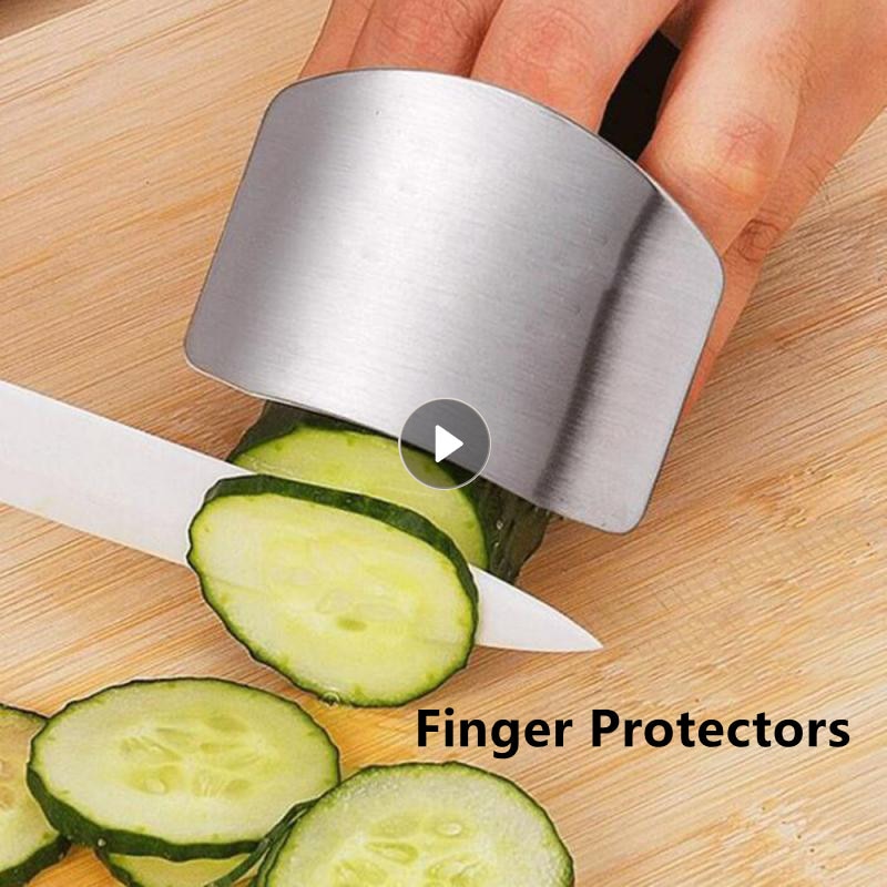 Kitchen Finger Guard Finger Protectors Home Stainless Steel Finger Hand Cut Protect Knife Safe Use Products For Kids