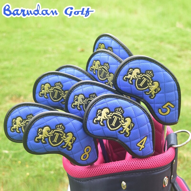 4 färg golfklubba järnskydd huvudskydd golf järn huvudskydd golfklubba järn headovers kilar täcker 9 st/set