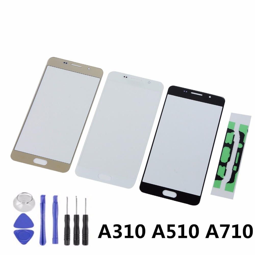 Pour Samsung A3 A5 A7 A310 A310F A510 A510F A710 A710F capteur d'écran tactile LCD affichage numériseur verre avec adhésif + outils