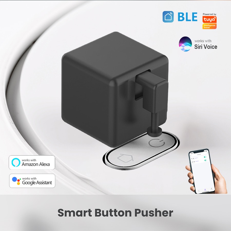 Smart Fingerbot Button Pusher Auto Switch BLE Tuya Smart Life App Alexa Siri Voice Control via BLE Hub for Light Switch Aircon