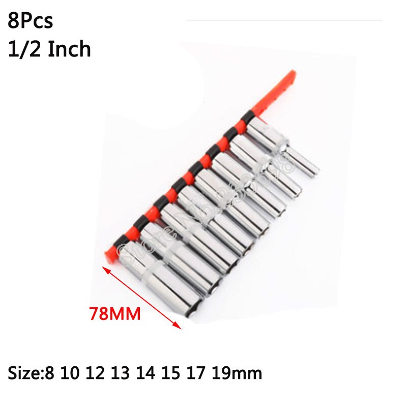 Socket Bit Joint Holder 1/4" 3/8" 1/2" Drive Adaptor Hex Shank Quick Release Adapter Converters Tool with Socket Rack Holder: NO7