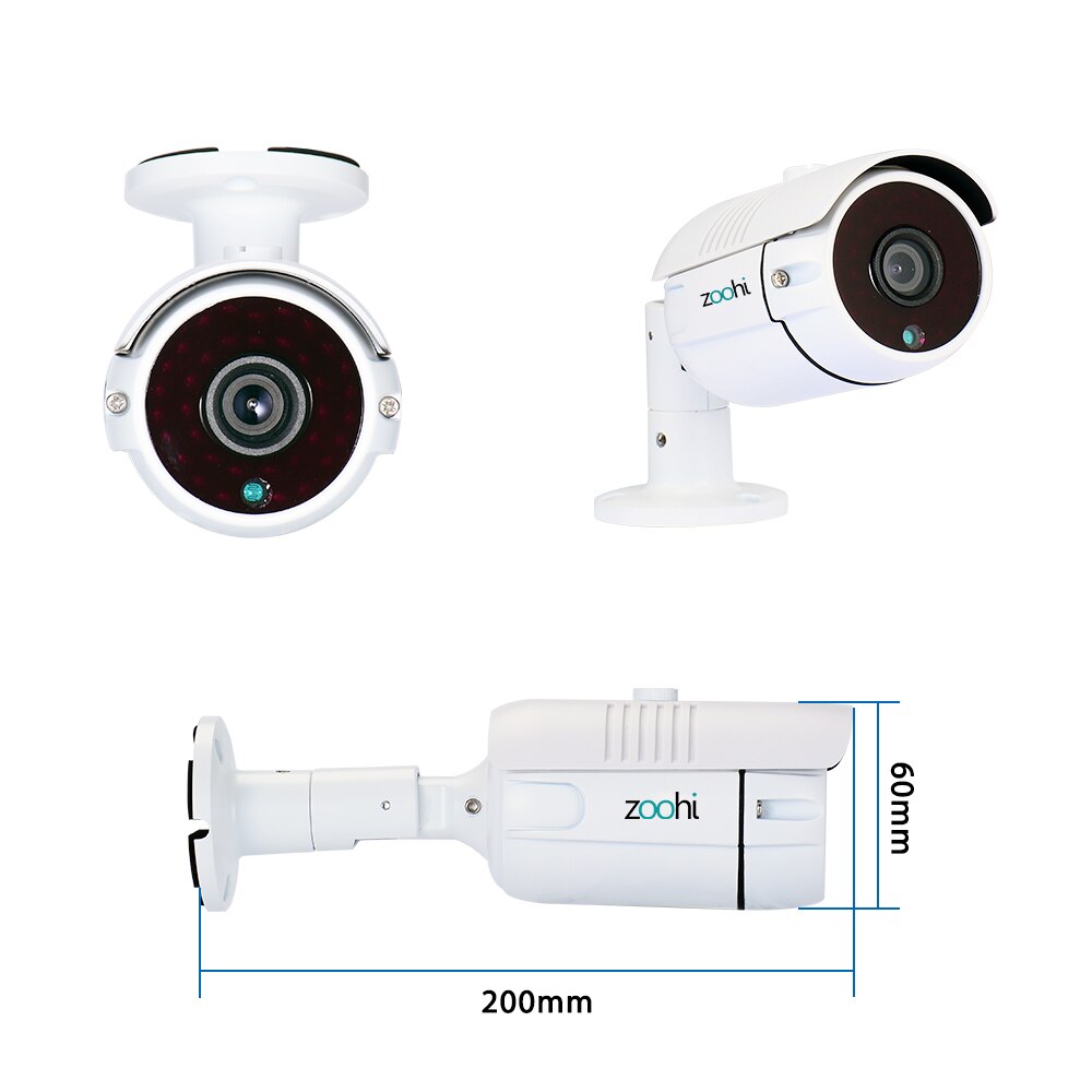 Zoohi 1080P Bewakingscamera 'S Analoge High Definition Surveillance Infrarood Camera Videobewaking Waterdichte Cctv Camera