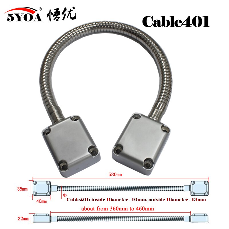 Door Loop Electric Stainless steel Exposed Mounting protection sleeve Cable Line for Control Lock Door Lock
