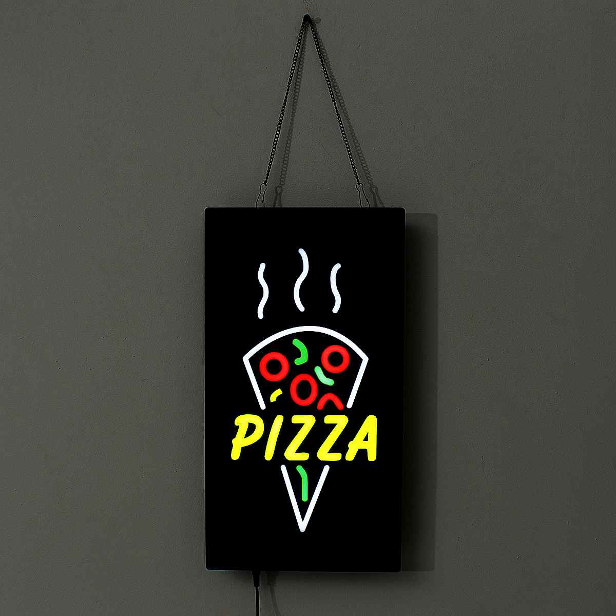 Pizza LED Wall Hanging Neon Sign Light Board Pub Club Party Door Display Lamp Decoration Commercial Advertising Lighting
