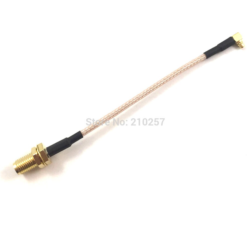 5pcs RF Mmcx male Right Angle to Sma Female Connector Coaxial Pigtail Cable RG316 10cm