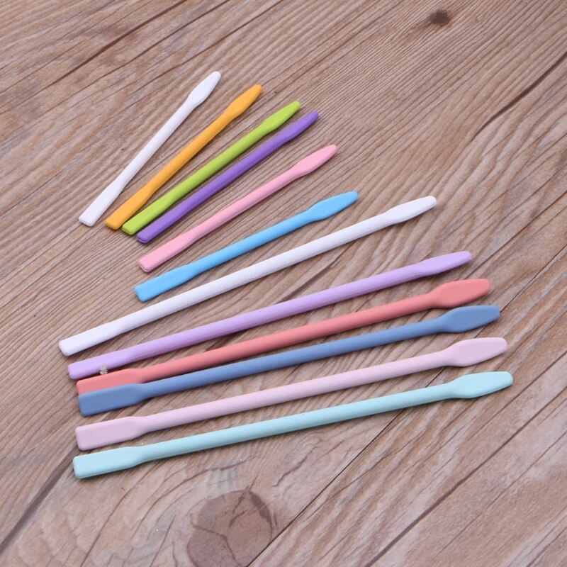 6Pcs Silicone Stir Sticks Resin Mix Sticks Facial Make Up Stirring Rods for Mixing Resin Liquid Paint Epoxy DIY Crafts