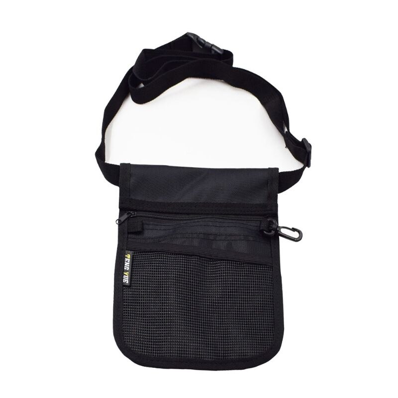 Organizador de cinto para mulheres, bolsa de cintura, ombro: Preto