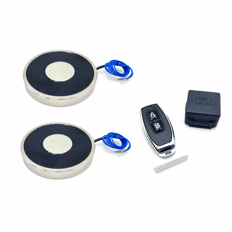 Électro-aimant sans fil, contrôle magnétique, télécommande, cylindre DC12V, solénoïde électromagnétique électrique, ventouse: Or