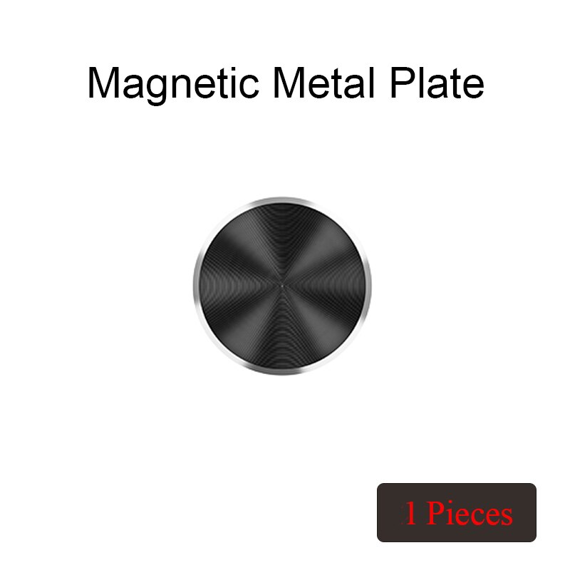 Magnetyczna metalowa płytka robić telefonu samochodowego uniwersalna blacha żelazna naklejka na dysk robić telefonu komórkowego magnes stojak na iphone'a: P6-czarny