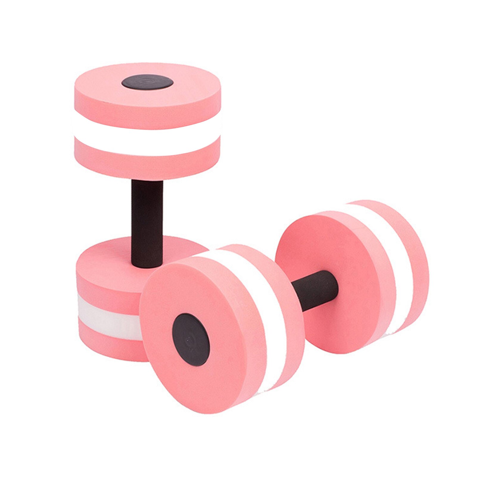 Water Aerobics Dumbbells Eva Aquatic Barbell Fitness Aqua Zwembad Oefening Draagbare Outdoor Oefening Halter Fitness Gereedschap: Pink