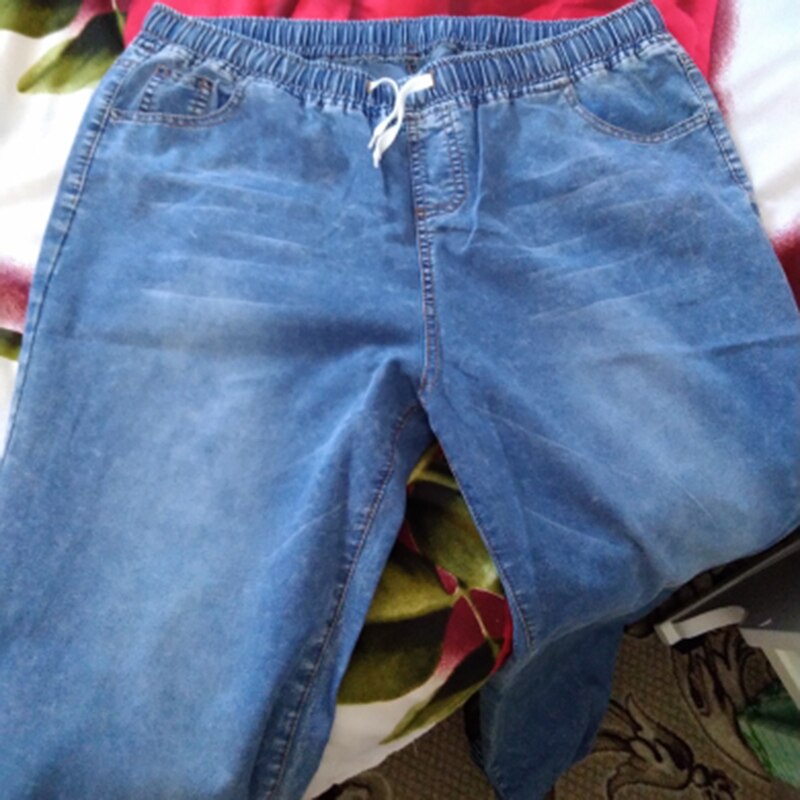Pantalon lanterne pour femme, pantalon en denim long long, jean crayon féminin, fermeture rapprochée, nouveautés, à lacets