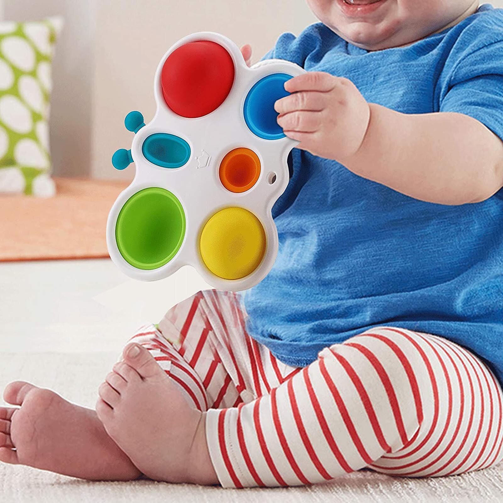 Infant Baby Toys Exercise Board Rattle Puzzle Toy Colorful Intelligence Development Board Early Education Intensive Training Toy