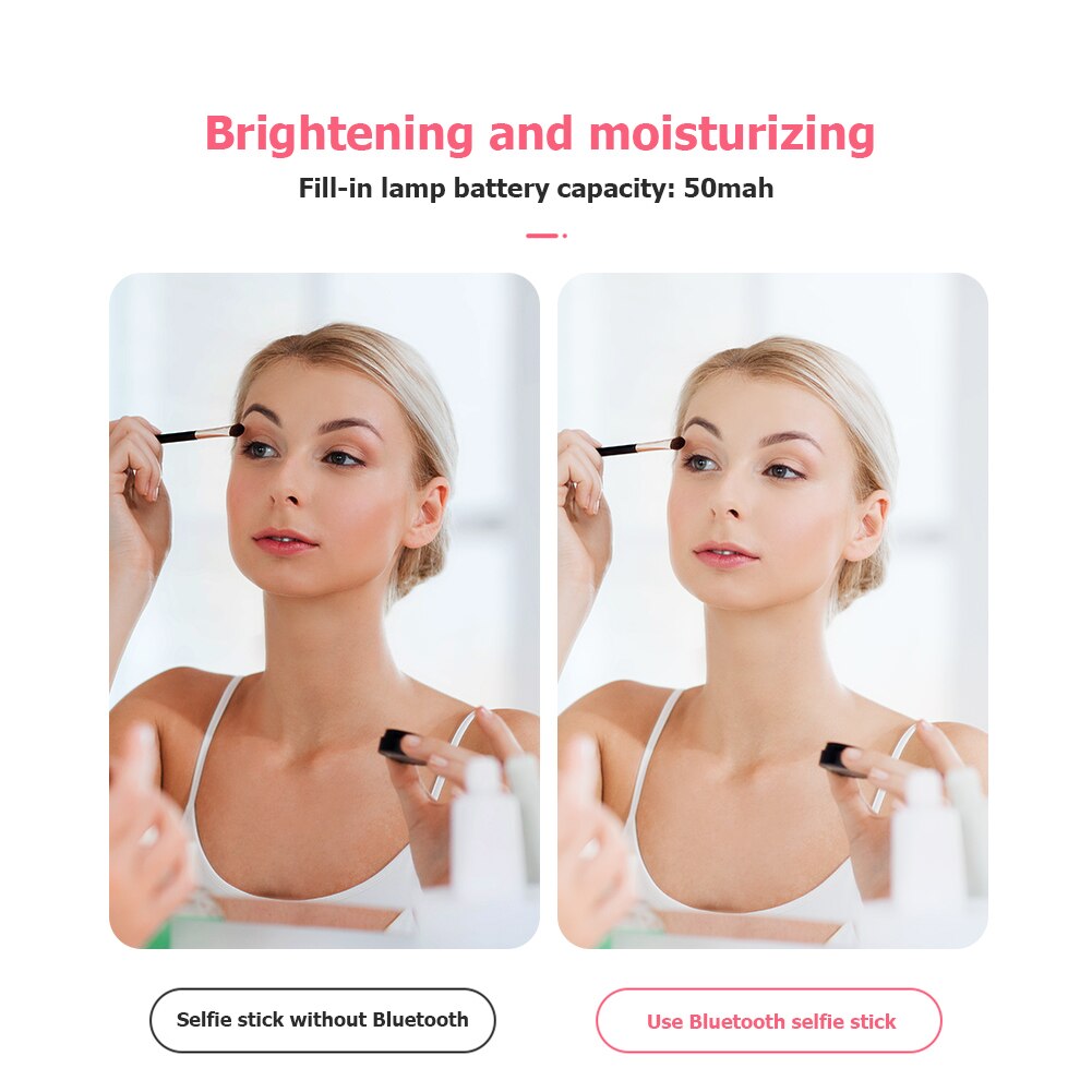 Mini Tripod with Shutter Remote K10-S Bluetooth Selfie Stick with Light Monopod Camera Tripod Vogue Flexible