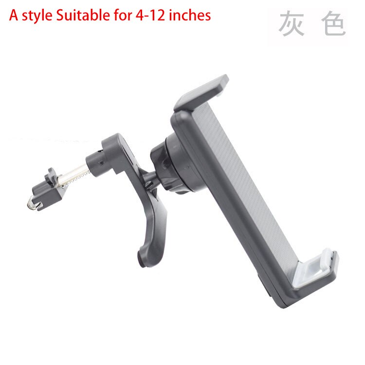 4-15Inch Adjustable Universal Car CD Slot Mobile Phone Tablet Car Holder Stand For IPAD Phone Tablet Mount Holder: black 4-12in