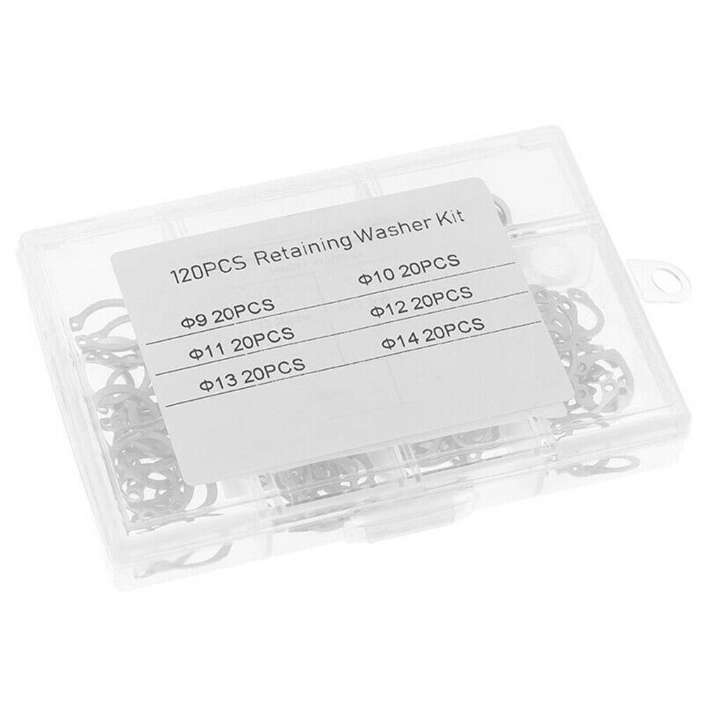 Assortment Retaining Rings Storage Stainless Steel Circlip Replacement