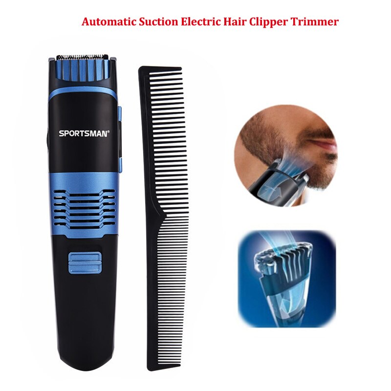 Mannen Professionele Vacuüm Baard Trimmer Tondeuse Mannelijke Stoppels Trimeer Snor Shaping Tool Elektrische Haar Snijder Scheren Machin