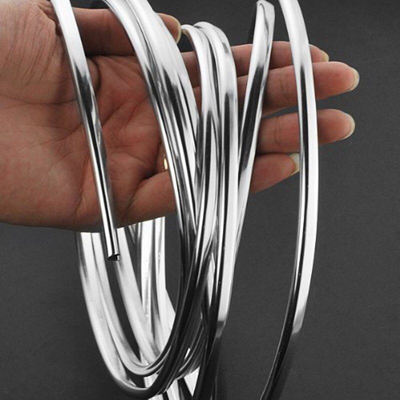 1 Roll 6M Car Styling Mouldings Door Moulding Strip Chrome Car Body Door Edge Moulding Trim Strip Scratch Guard Protector