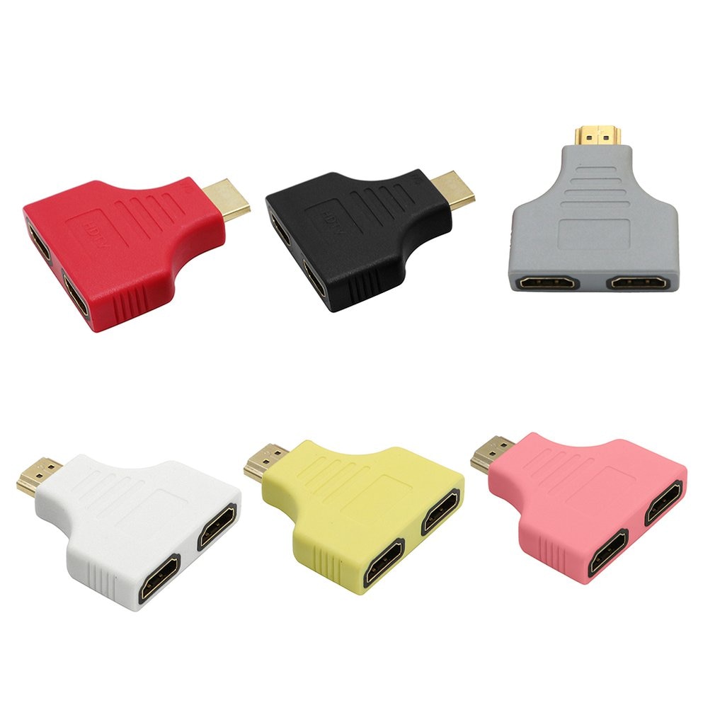 1080p portas hdmi macho para 2 fêmea 1 em 2 para fora divisor adaptador conversor para tv 2019 dropshipping