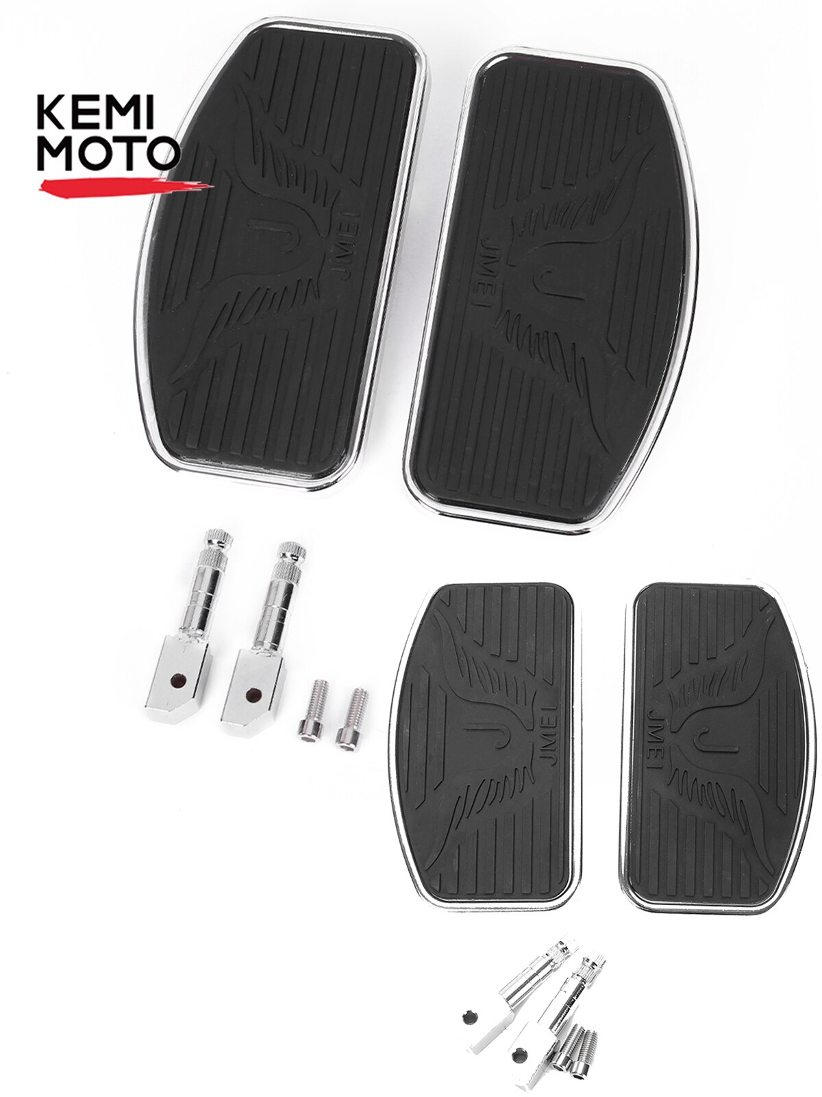 Repose Pieds Avant et Arrière pour Moto, Accessoire Large pour Conducteur, Pédales pour Honda Shadow, Yamaha Dragstar, Kawasaki Vulcan