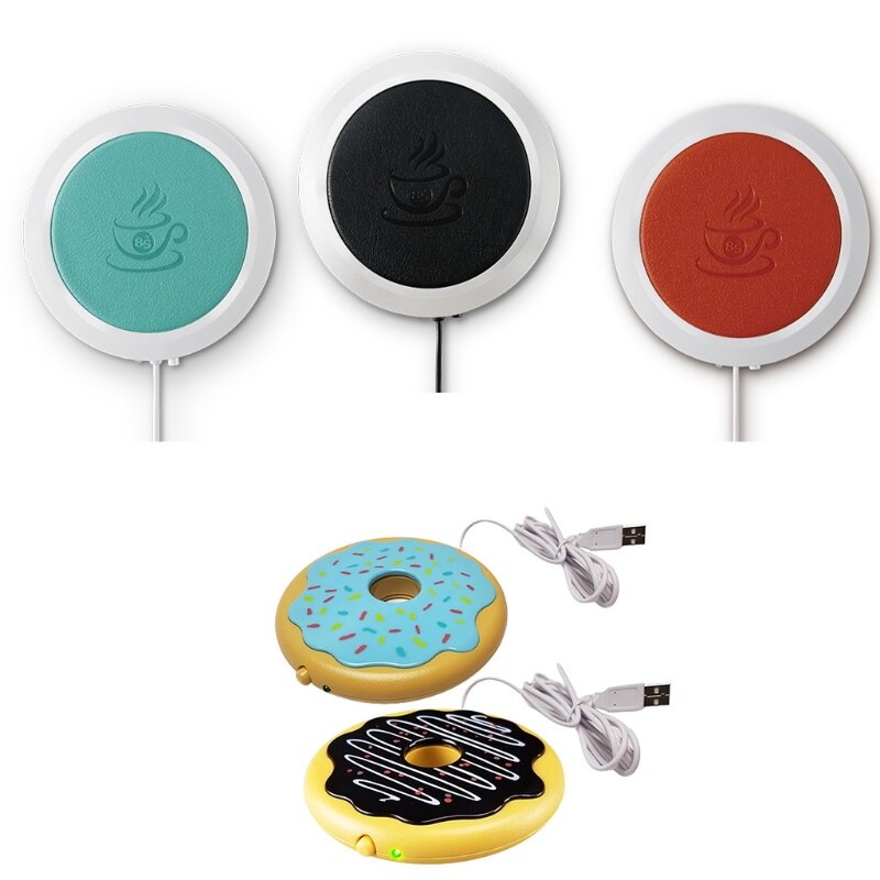 Tappetino per scaldatazze alimentato tramite USB per caffè tè latte bevanda bevanda tazza riscaldante Y5LF