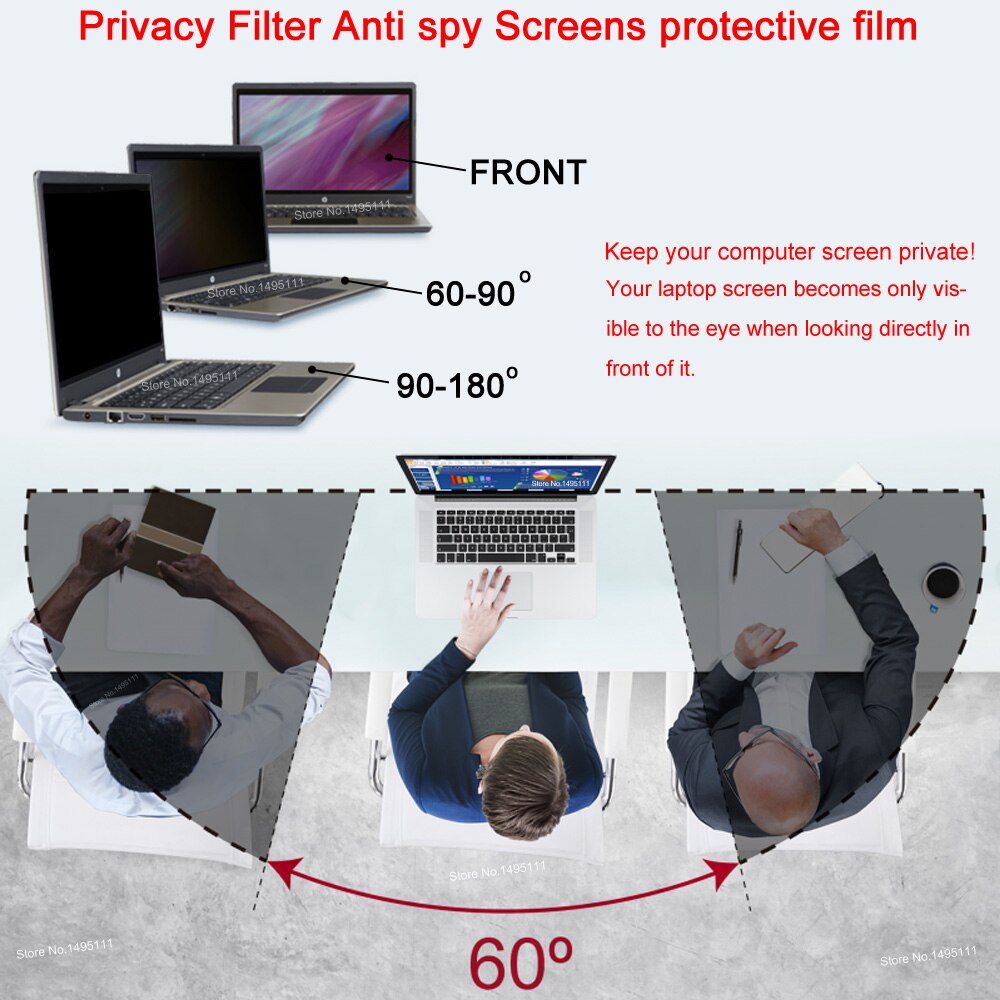 (276 millimetri * 180 millimetri) filtro Privacy Anti spy PET Schermi di protezione pellicola della protezione per MacBook 12 pollici Retina Modello A1534