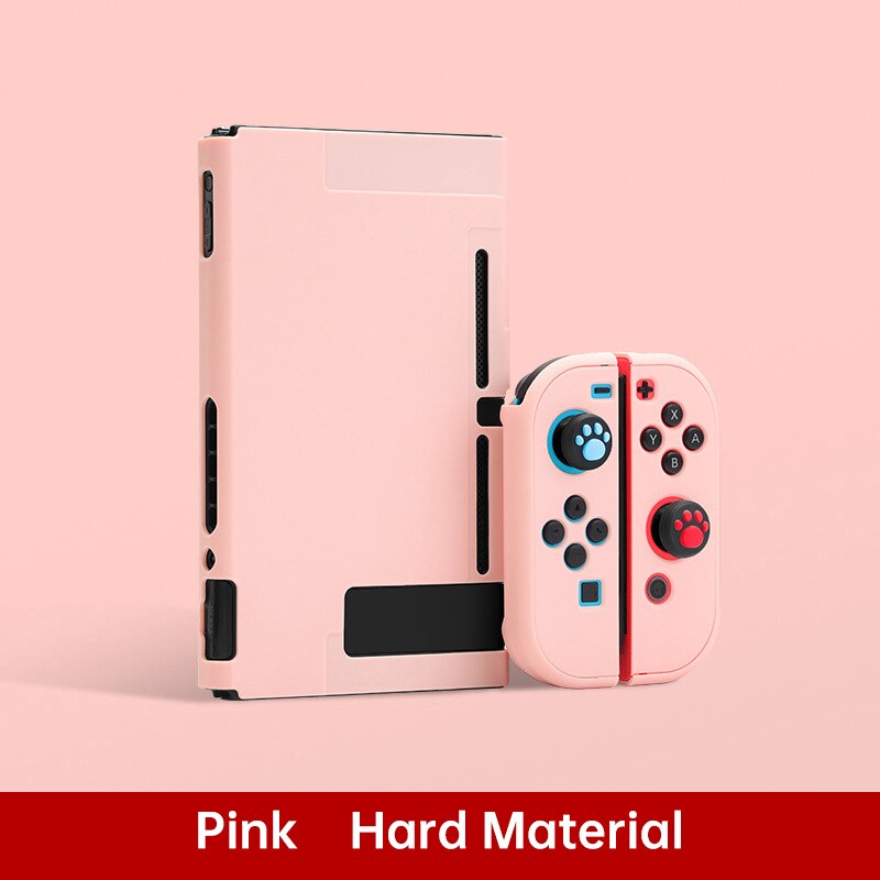 Nueva funda protectora para la consola Nintendo Switch protección completa para NS interruptor para controlador de alegría-Con Shell protector: Pink   Hard