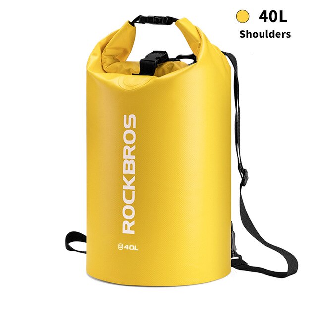 ROCKBROS 30L/40L Waterproof Bags Storage Dry Sack Bag For Canoe Kayak Rafting Outdoor Sport Swimming Bags Travel Kit Backpack: ST-007Y 40L