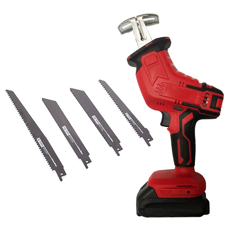 Electrical Saw Wood Cutting Saw Reciprocating Saw: Red with Saw blade
