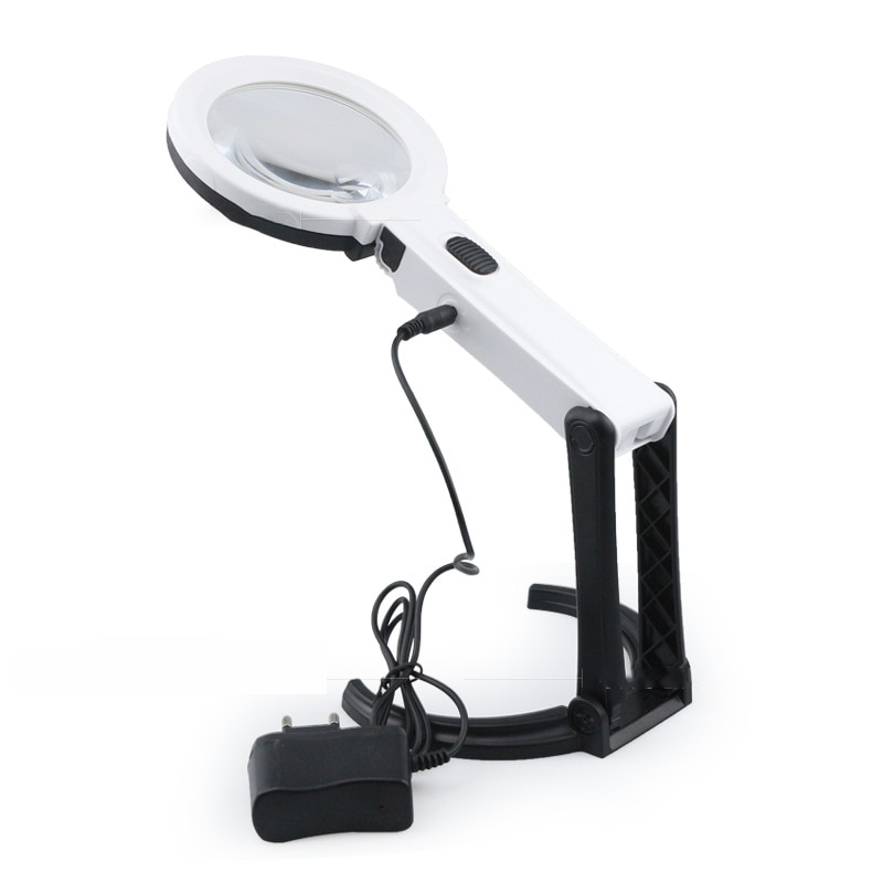 Vergrootglas met led-lampje, opvouwbaar bureauloep, multifunctionele leesloep voor lasreparaties