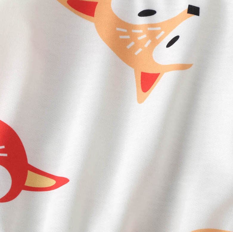 Jongens En Meisjes Sweatshirts Baby Kids Cartoon Vos Afdrukken Kleding Peuter Kinderen Vest Gebreide Katoenen Trui Voor Meisjes