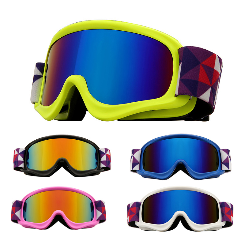 Crianças óculos de esqui duplo anti-nevoeiro uv400 crianças óculos de esqui neve esportes ao ar livre meninas meninos snowboard óculos