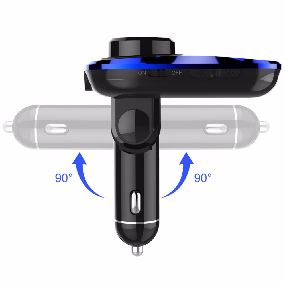 YASOKRO Bluetooth Carkit Handsfree Fm-zender Modulator Met Dual USB Autolader Audio Mp3-speler