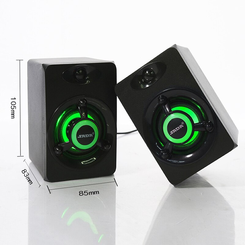 SADA V-118 LED Computer Lautsprecher USB2.0 Versor... – Vicedeal