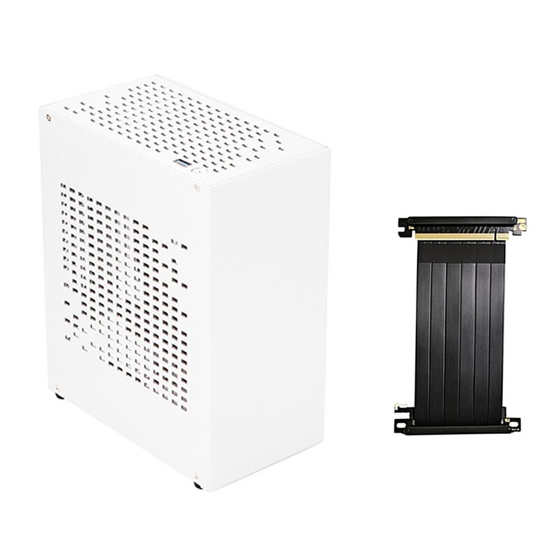 A07 Mini Itx Computer Case Chassis Htpc Host Case USB3.0 Itx Behuizing Met Grafische Kaart Verlengkabel
