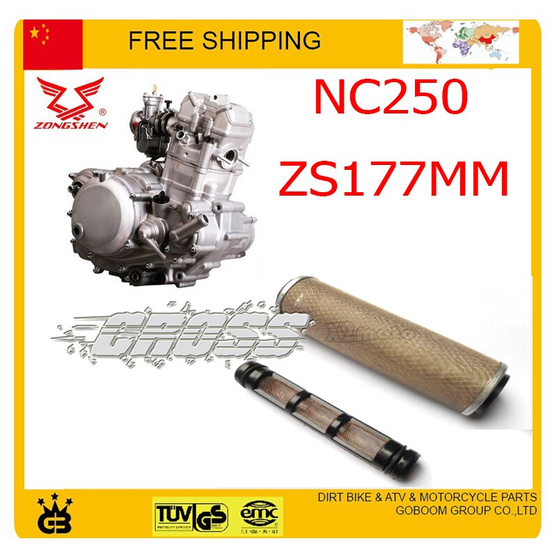 NC250 250cc 450cc zongshen shineray filtre à huile moteur kayo T6 X6 NC450 rx3 RX4 NC/ZS250GY-3 saleté hors route vélo pièces de vtt